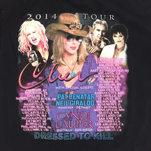 Cher 2014 dressed to kill tour shirt - Picture 4 of 4